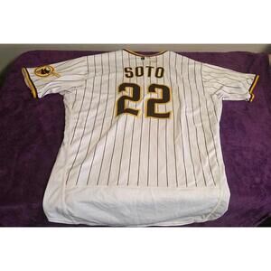 Nike Authentic Juan Soto #22 San Diego Padres MLB Jersey Size 48 - Defective